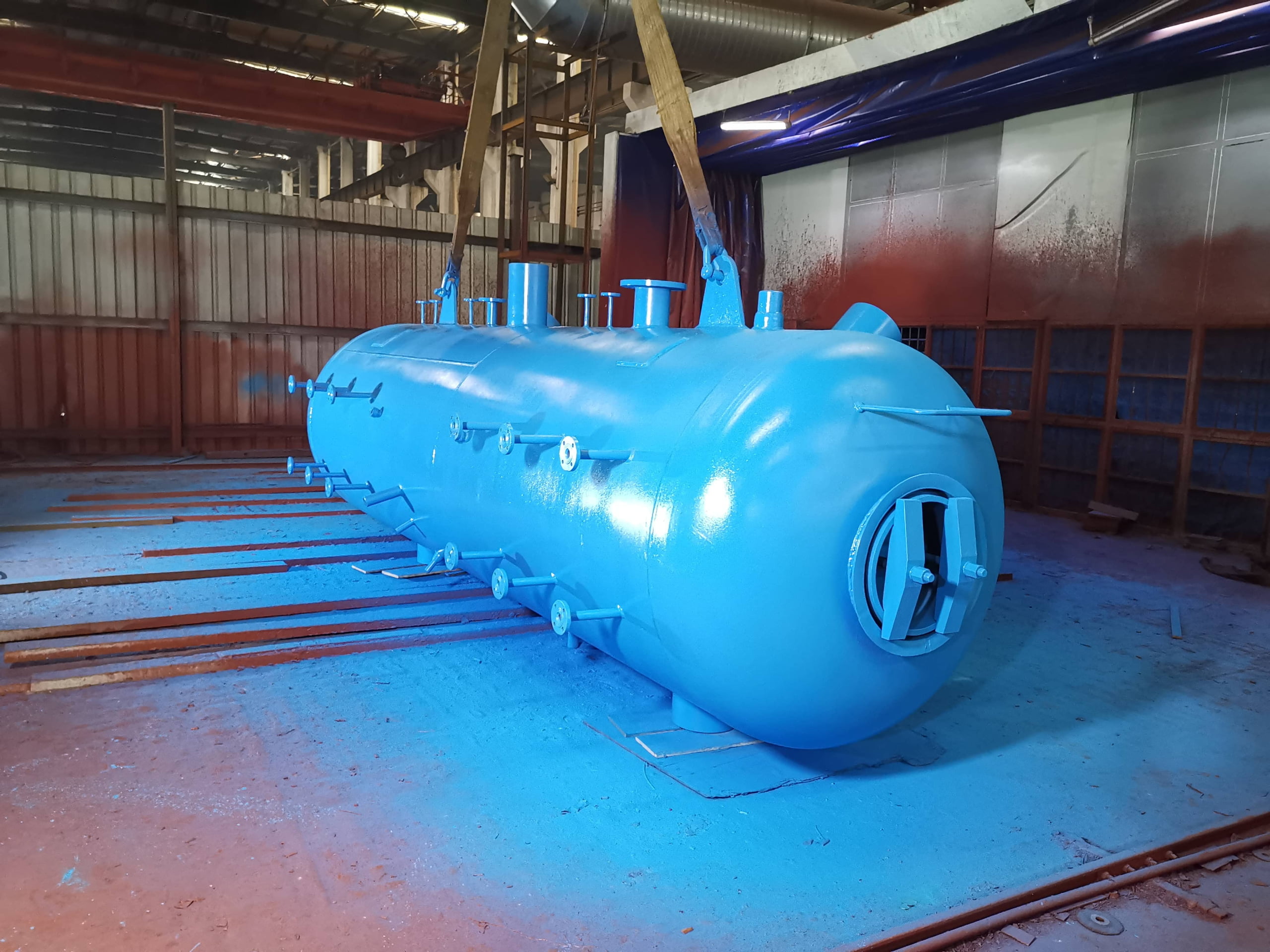 Steam drum internal devices