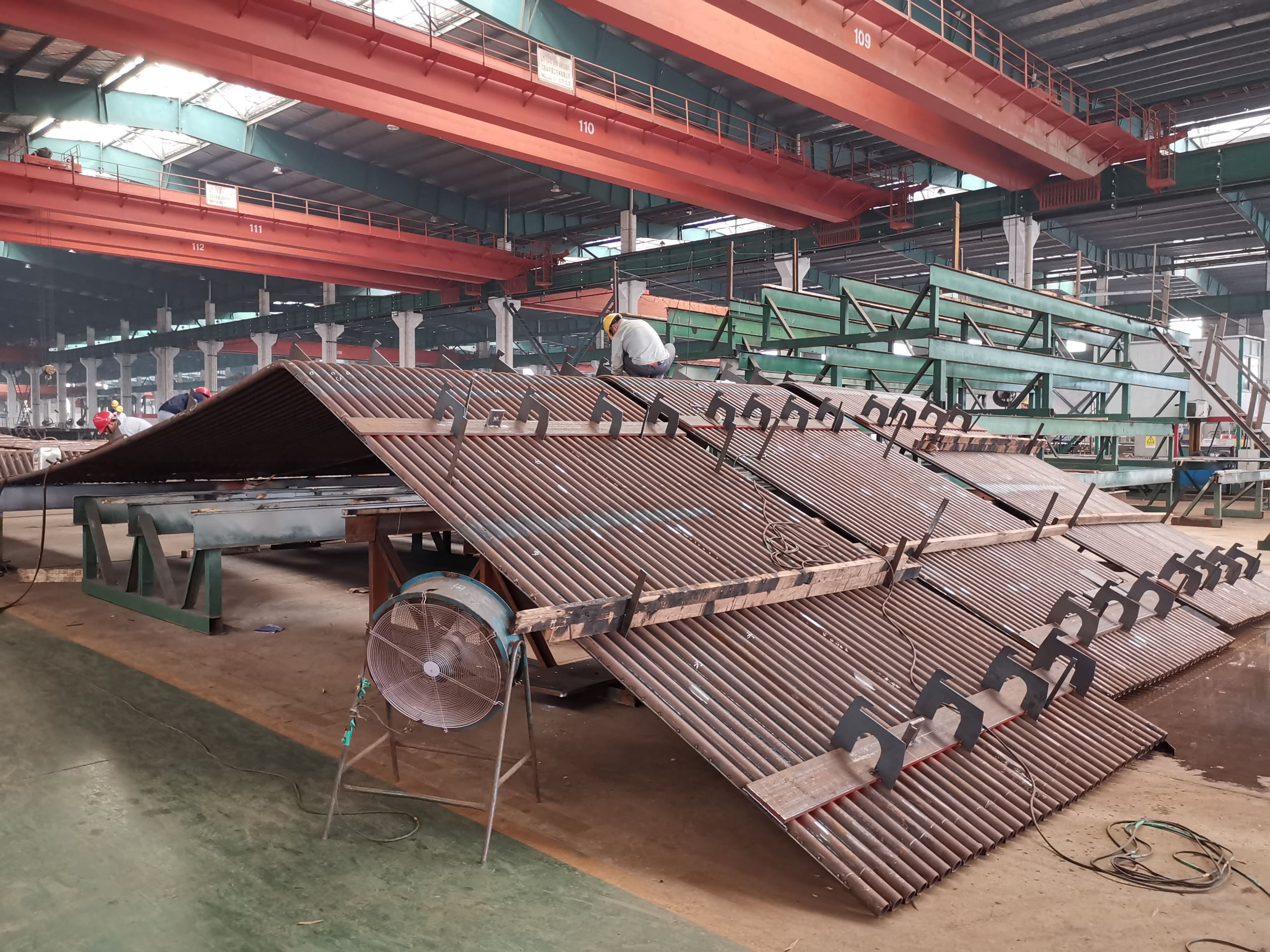 Finished panels ready for export packing