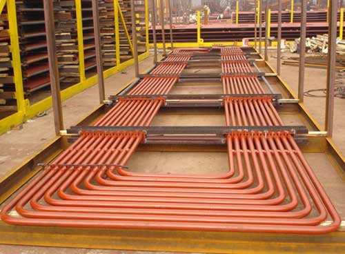 Serpentine superheater coil fabrication