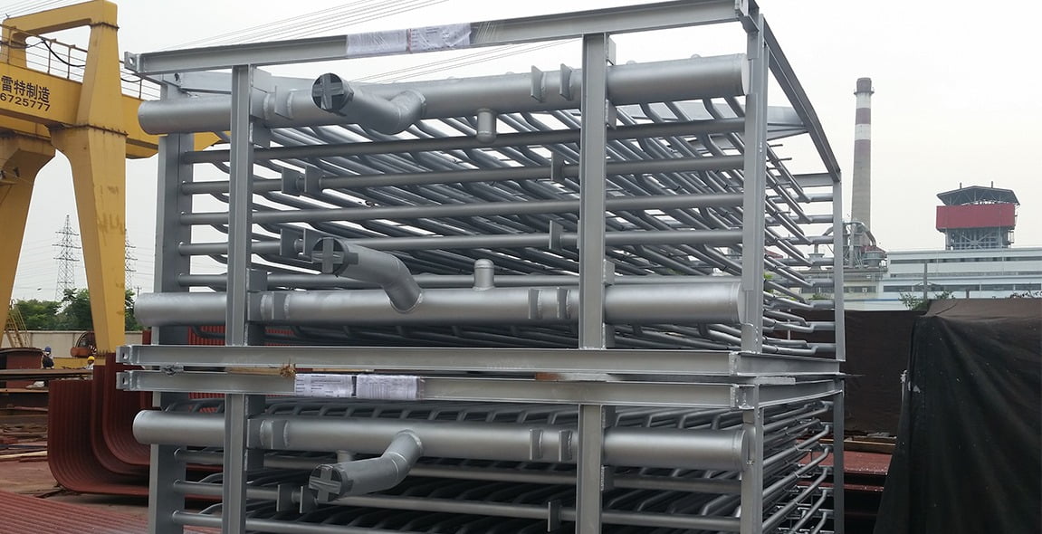 Factory production of EN-compliant waste heat boiler components – Korea (2013)