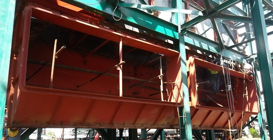 Pressure parts – water-wall & tube assemblies, biomass boiler 200 t/h Philippines